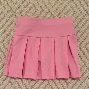 Girls Crewcuts Pink Pleated Mini Skirt with Attached Shorts
